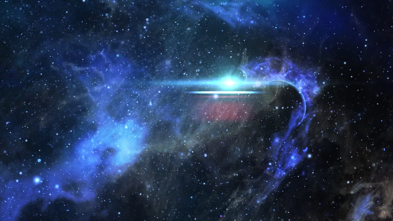 nube de estrellas tachonada de nebulosas de 4k en el espacio oscuro