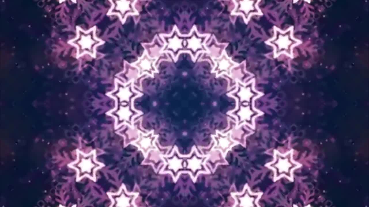 Abstract  kaleidoscope loop.flowers shapes Kaleidoscope seamless loop