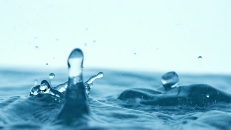 rain water drops falling in super slow motion.