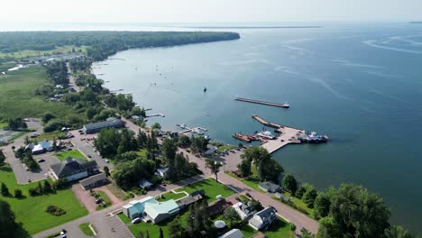 la pointe town, apostle islands, wisconsin