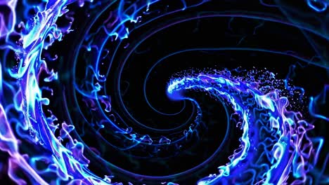 abstract blue and purple spiral vortex