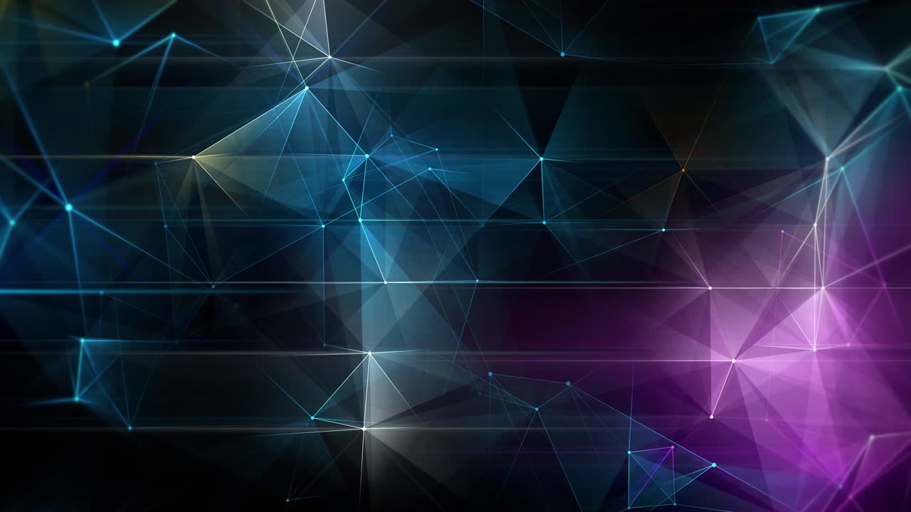 Abstract animation of modern shapes color loop
