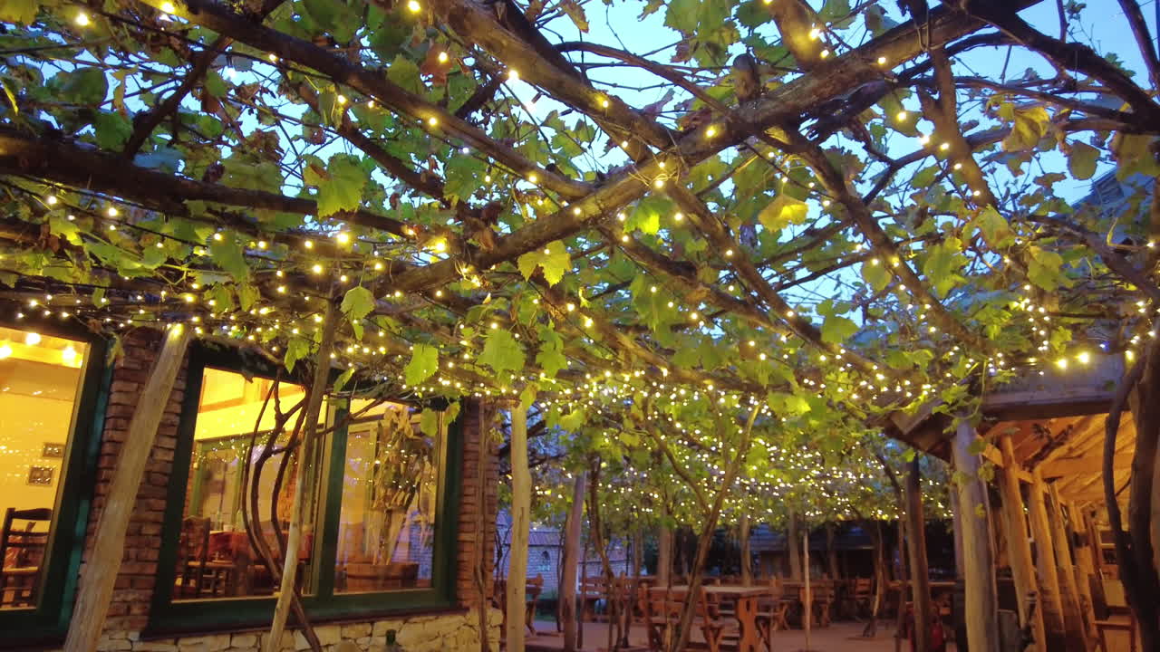 PUHOI, MOLDOVA - 12 OCTOBER, 2021: Restaurant terrace at Asconi winery