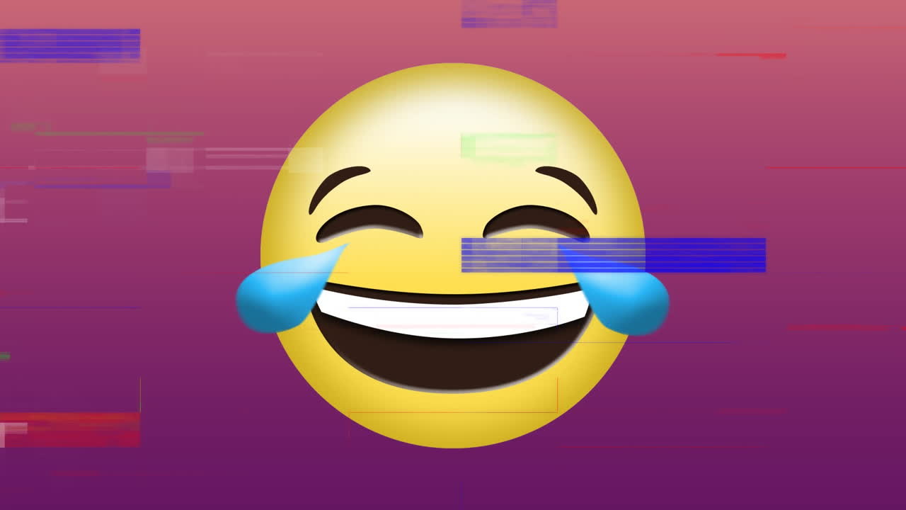 Laughing face emoji