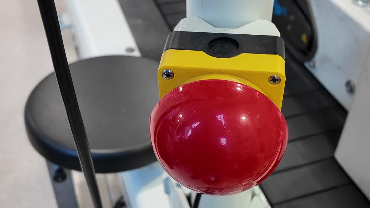 Emergency Stop Button on Industrial Equipment