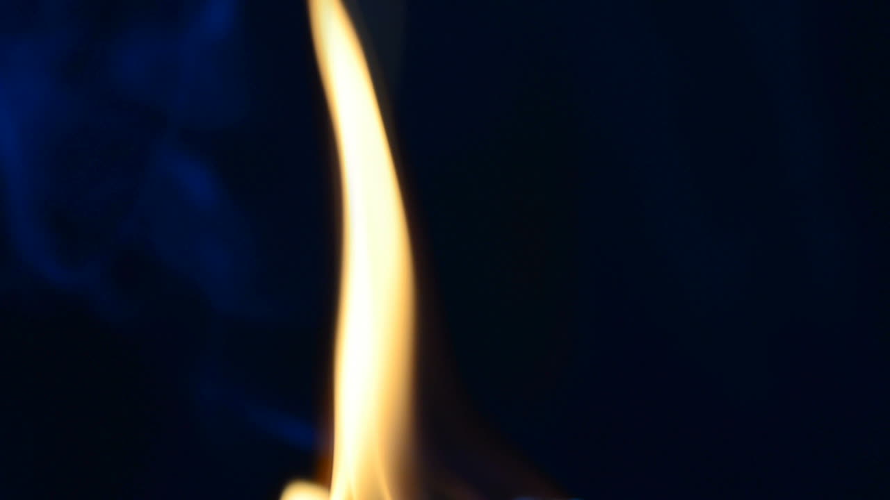Slow Motion. Tongues of flame. Slow Motion. Fire on a black background
