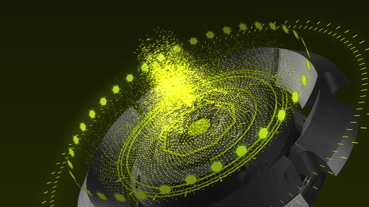 미래의 hud 3d 스크린, 4k 배경에 sf 디스플레이