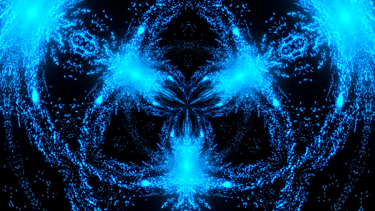 caleidoscopio de luz abstracta. bucle sin costuras