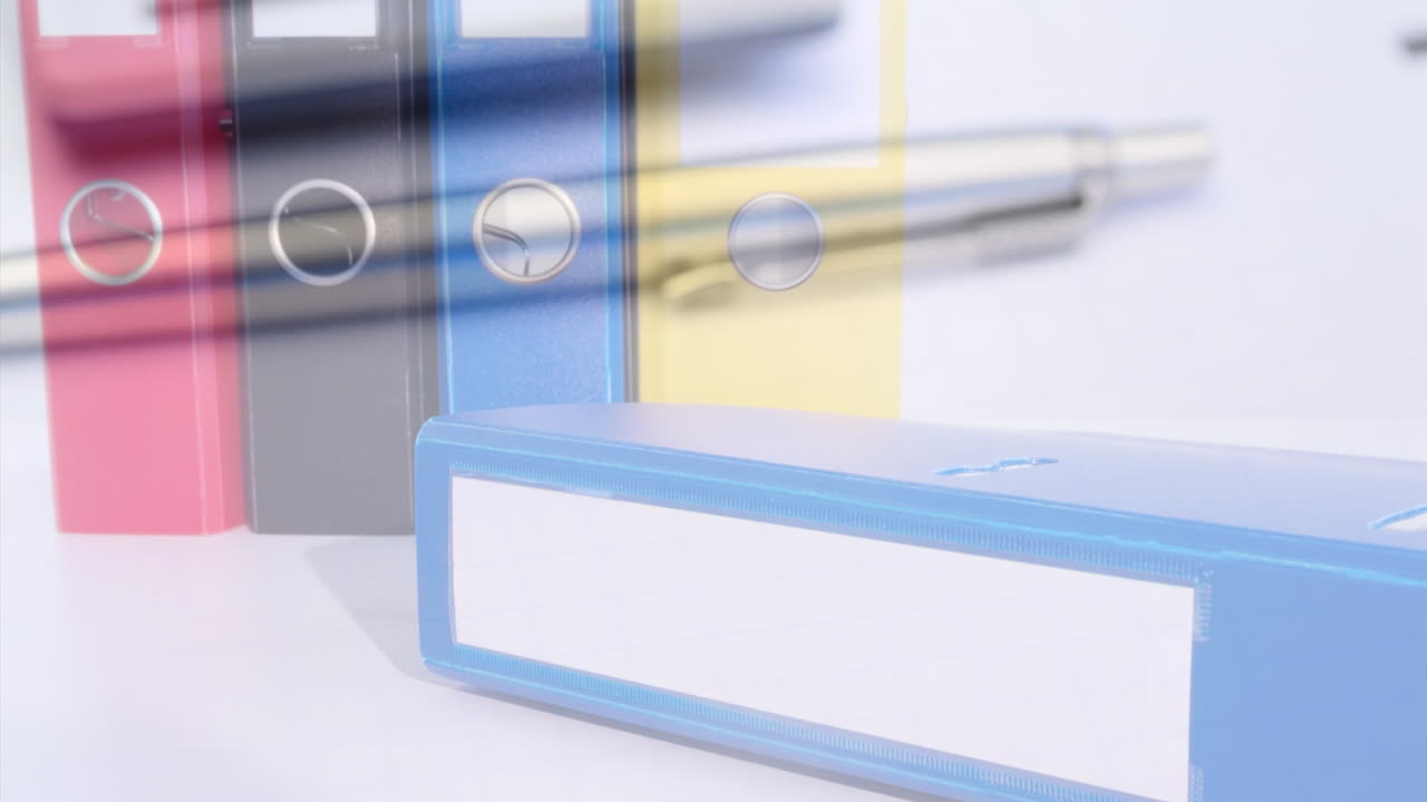 노트북과 계산기에 대한 파일의 애니메이션