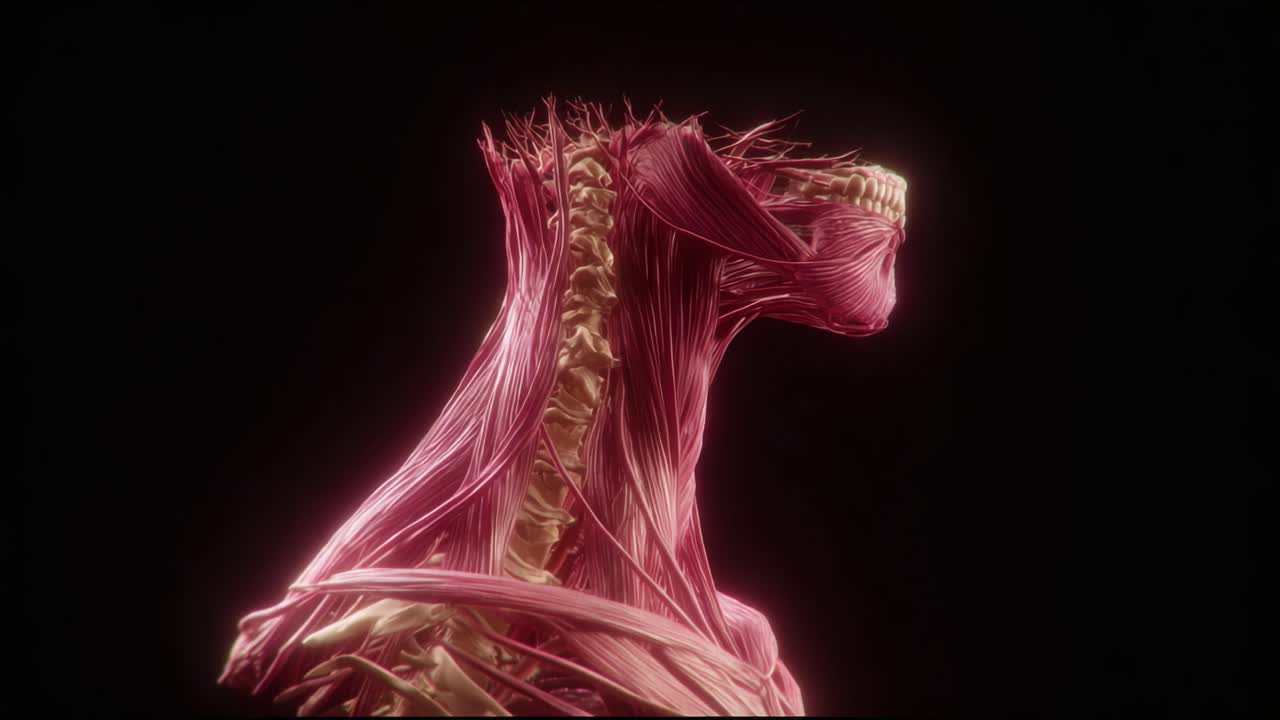 Affascinante visualizzazione dell'anatomia canina: una rappresentazione artistica dettagliata della struttura muscolare e delle caratteristiche scheletriche in un soggetto canino.