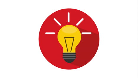 icono de la bombilla de la idea