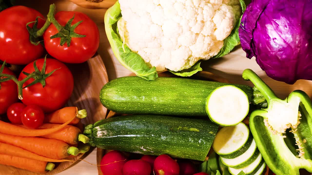 검은색 배경 에 전시 된 다양한 채소