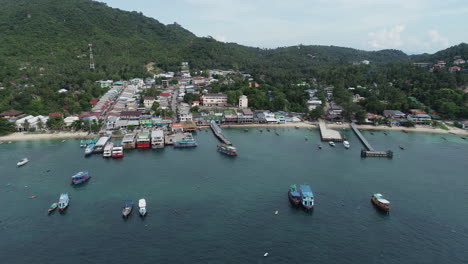 vista aerea de barcos