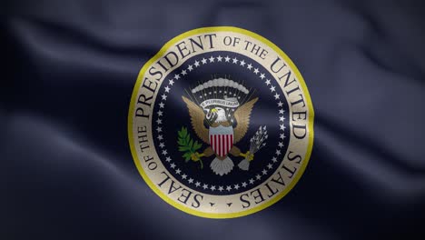 seal of the president of the united states flag loop background 4k