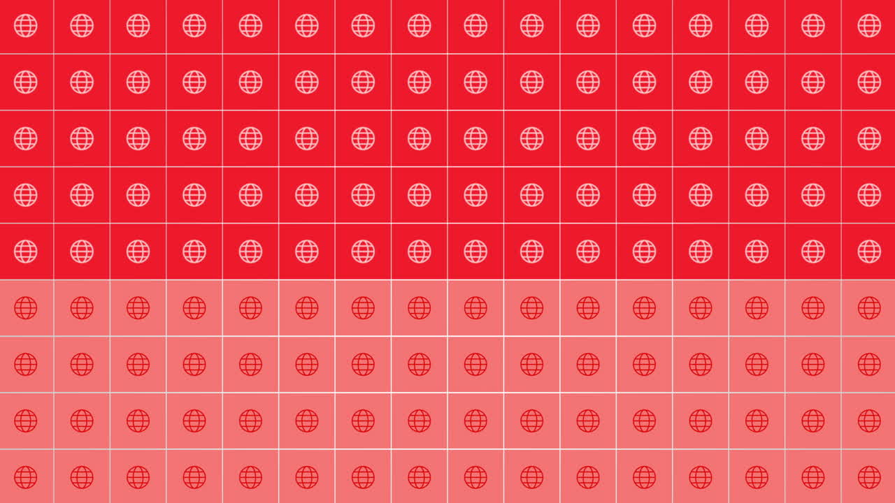 icono del globo en el fondo de la red