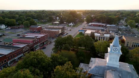 Luftabzug-Franklin-Kentucky-über-Simpson-County-Courthouse