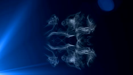 movimiento de luz de humo 4k
