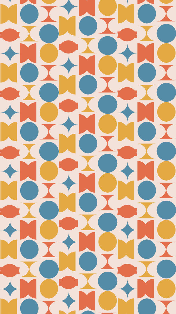 モーショングラフィック - 幾何学的なグルービーパターン