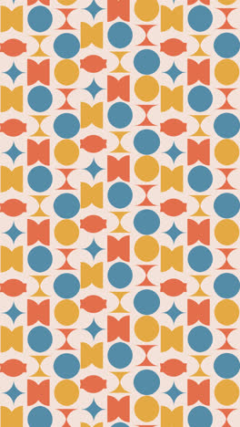 motion graphic of geometric groovy pattern