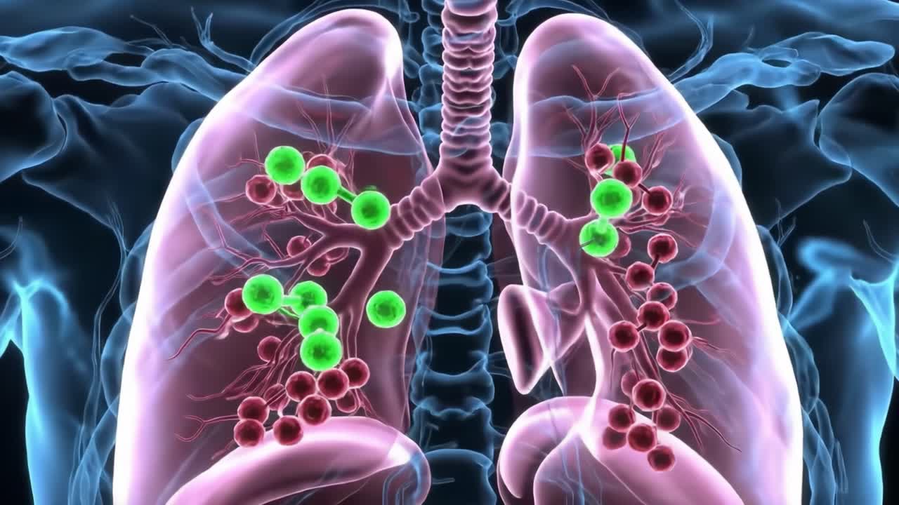 A Detailed Visualization of the Human Respiratory System: Exploring the Intricate Structure and Functionality of the Lungs with Emphasis on Alveoli and Gas Exchange Processes