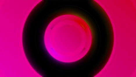 círculos abstractos rosados y negros