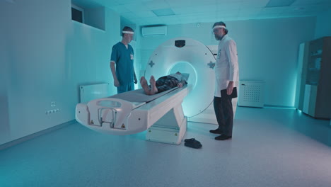 ct scan procedure in a hospital