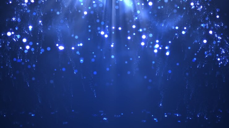 Abstract Blue Light Particles