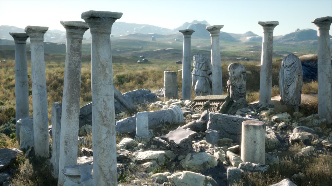 el antiguo templo griego en italia