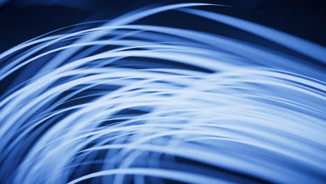 curvas fluidas con líneas de neón brillantes, renderización en 3d.