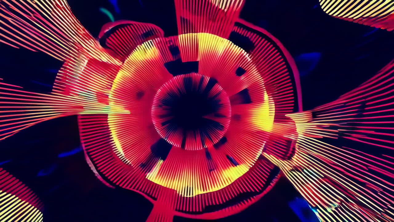 túnel abstractamente colorido