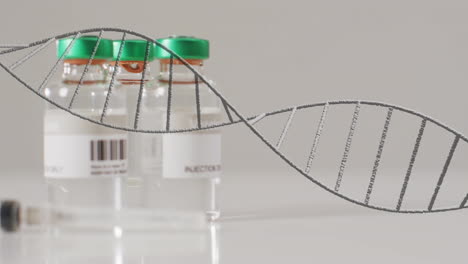 Animation-of-dna-strand-and-data-processing-over-vaccination