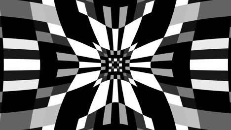 black and white kaleidoscope - 2