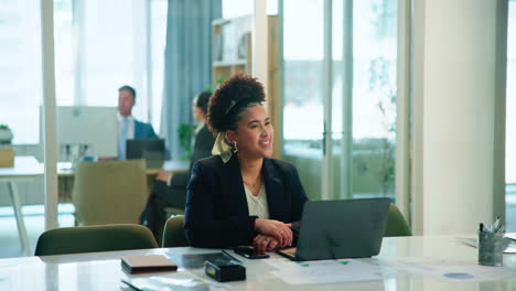 businesswoman and businessman shaking hands in an office meeting