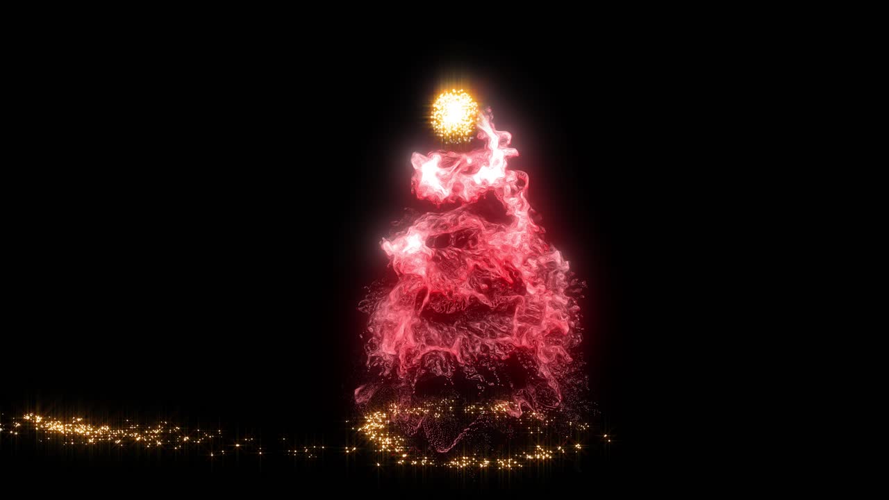 추상적인 반이는 크리스마스 트리