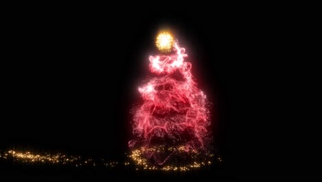 abstracto árbol de navidad brillante