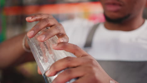 bartender preparing a cocktail