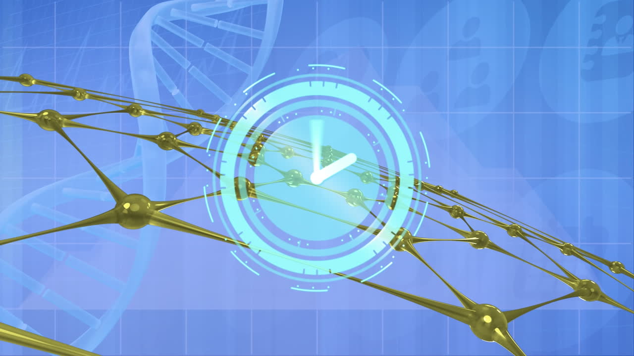 과학 데이터 처리의 클럭 오버 애니메이션