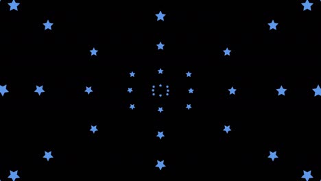 gráficos de movimiento de estrellas simples y lindos en fondo negro