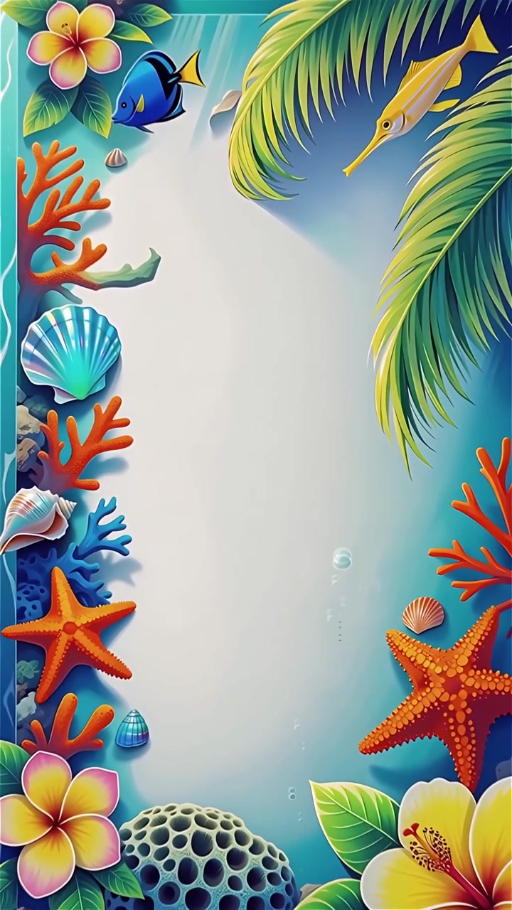 Tropical Summer Background Animation 4K