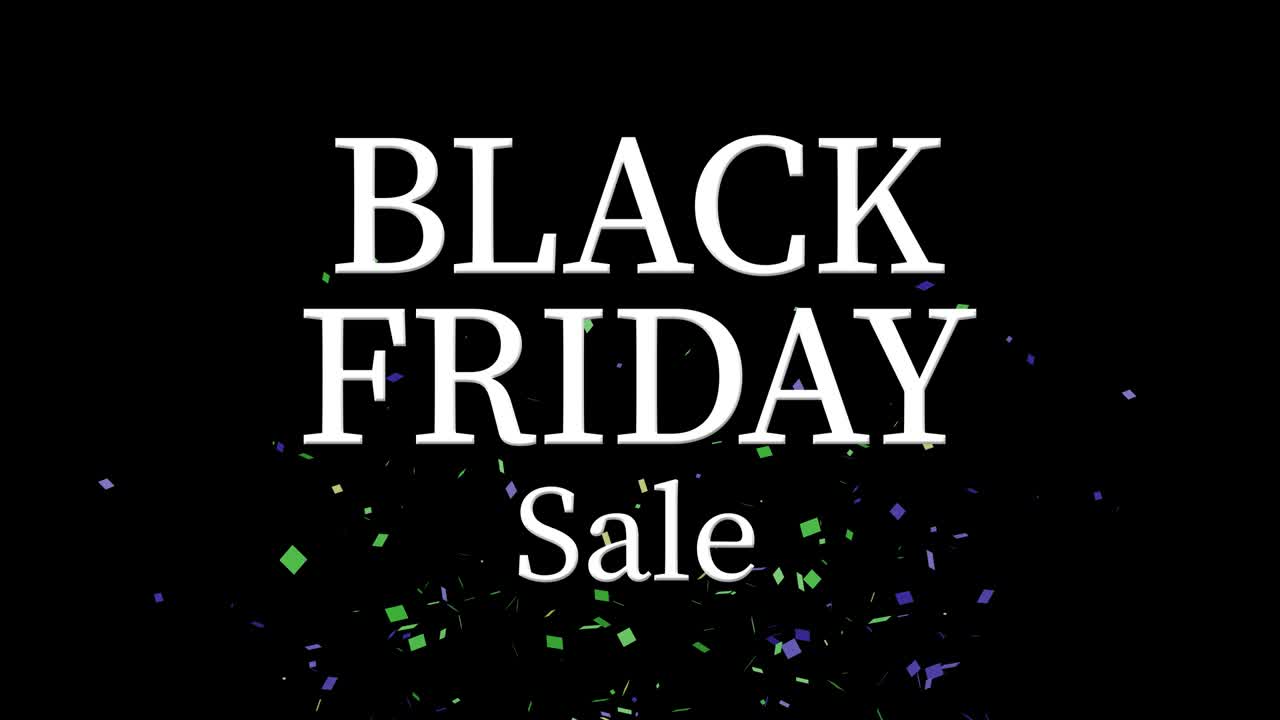 события черной пятницы текст анимация движущаяся графика