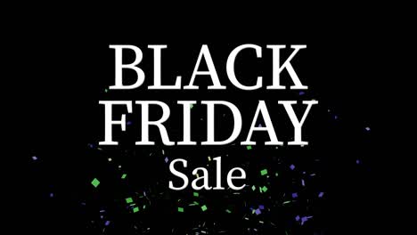 black friday event text animation motion graphics