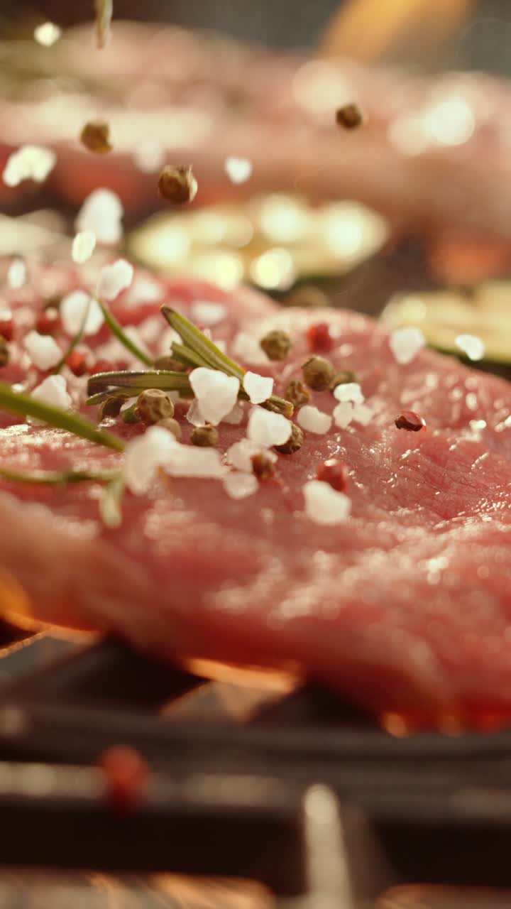 Grilled Meat with Seasoning