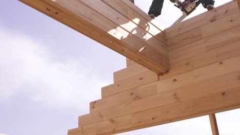 log house construction