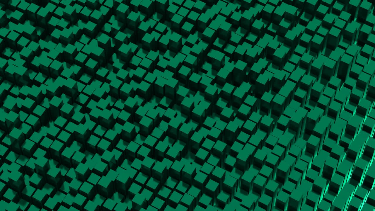 4K Abstract Looped Cubic Background