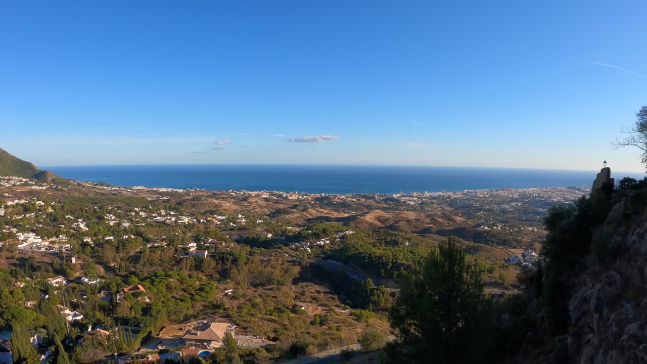 Mijas pueblo, spain, sweeping panoramic view