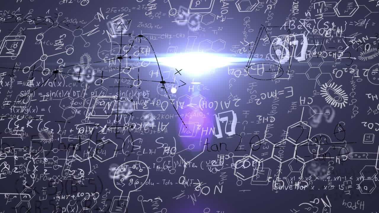 Animation of falling snowflakes christmas decorations and greetings over blue background