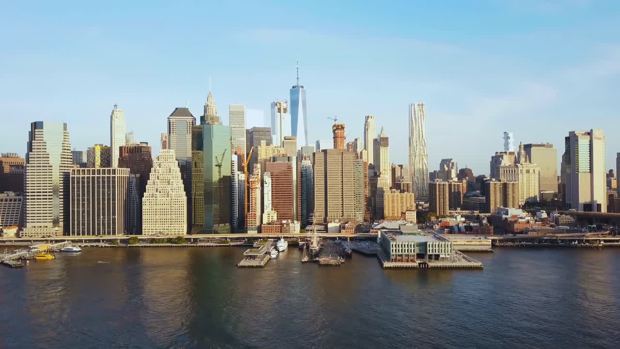 A video of a cityscape view