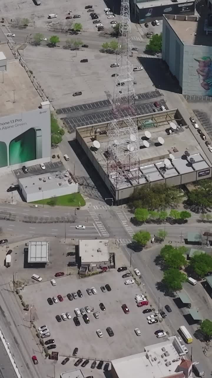 Vista aérea del centro de Dallas y sus edificios en Texas