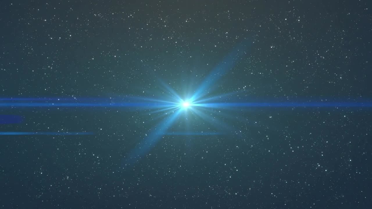 검은 바탕에 있는 빛의 반점 위로 움직이는 빛의 흔적의 애니메이션