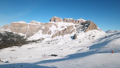 ski resort in dolomites, italy